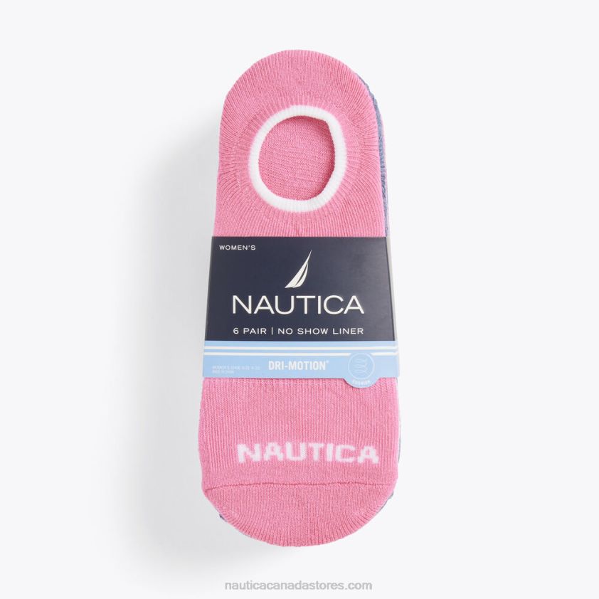 Stretch Liner Socks 6-Pack Nautica Women Multi R260HV853