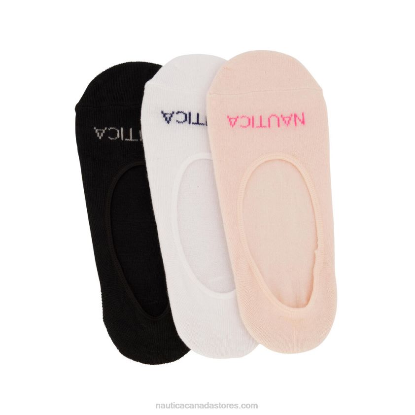 Stretch Liner Socks In White 3-Pack Nautica Women Multi R260HV889
