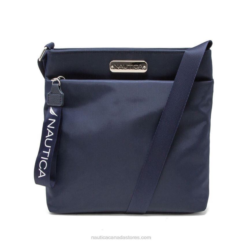 Diver Canvas Crossbody Bag Nautica Women Charcoal Blue Heather R260HV882