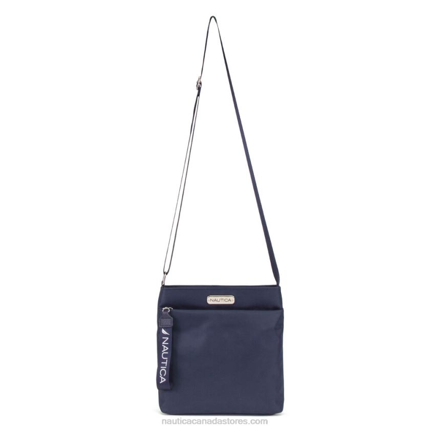 Diver Canvas Crossbody Bag Nautica Women Charcoal Blue Heather R260HV882