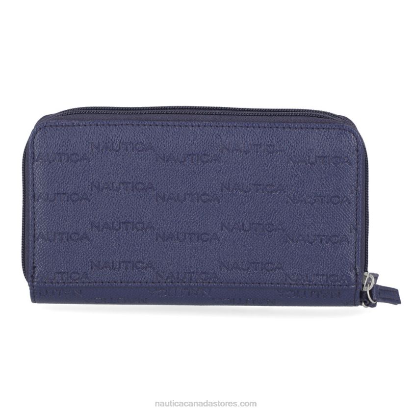 Printed Wristlet Wallet Nautica Women Workshirt Blue R260HV948