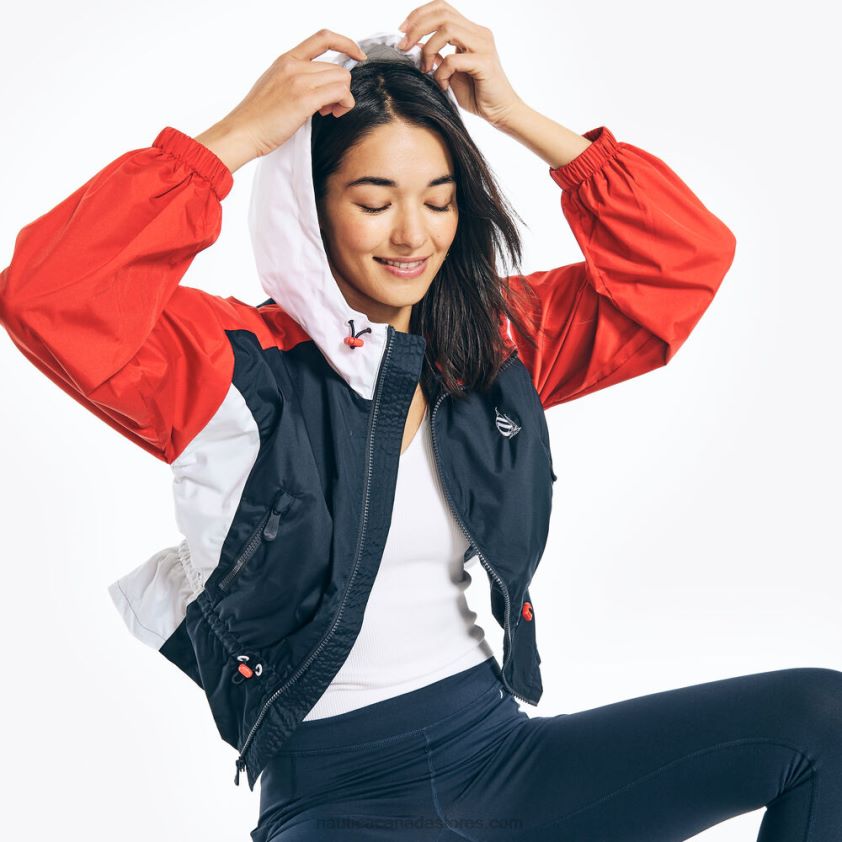 Reissue Colorblock Peplum Jacket Nautica Women Navy R260HV842