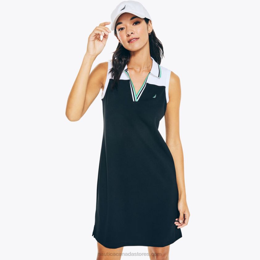 Colorblock Polo Dress Nautica Women True Black R260HV940