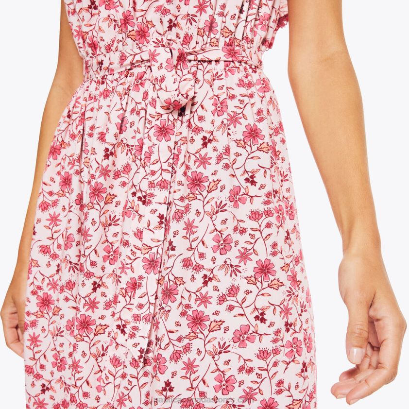 Sustainably Crafted Floral Printed Dress Nautica Women Flare Red R260HV1005