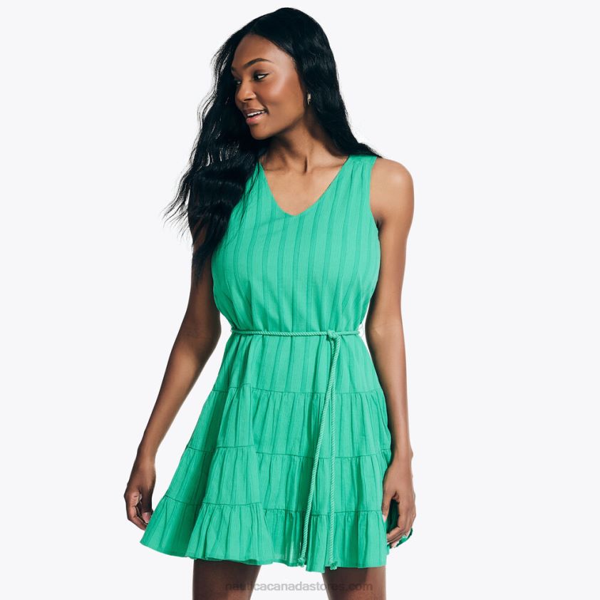 Tiered V-Neck Dress Nautica Women Pine Forest Heather R260HV902