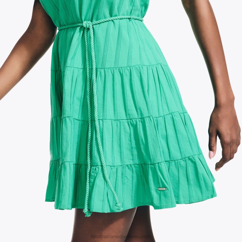 Tiered V-Neck Dress Nautica Women Pine Forest Heather R260HV902