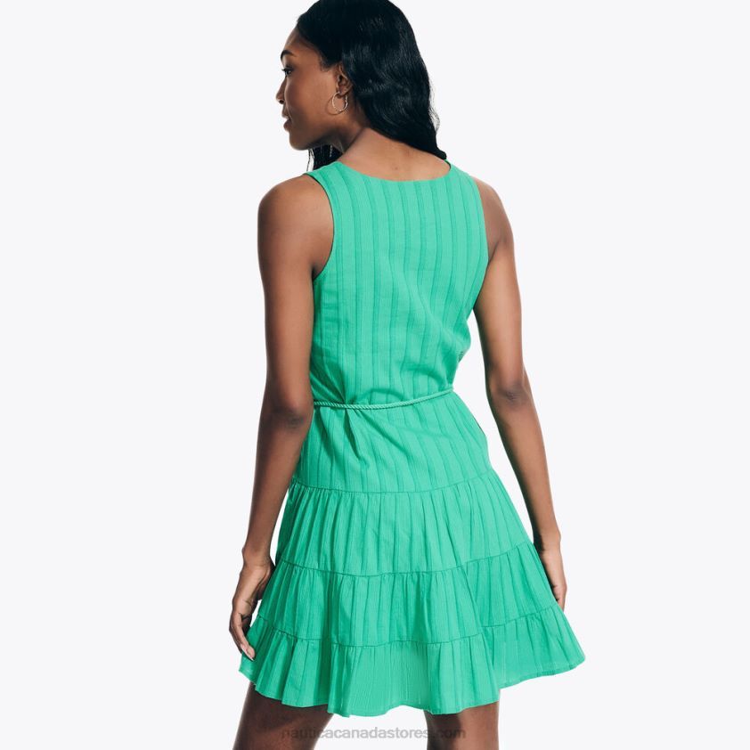 Tiered V-Neck Dress Nautica Women Pine Forest Heather R260HV902