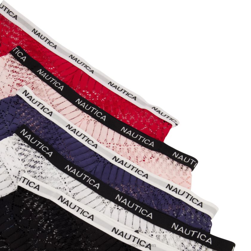 Jacquard Lace Hipster Briefs 5-Pack Nautica Women Black R260HV845