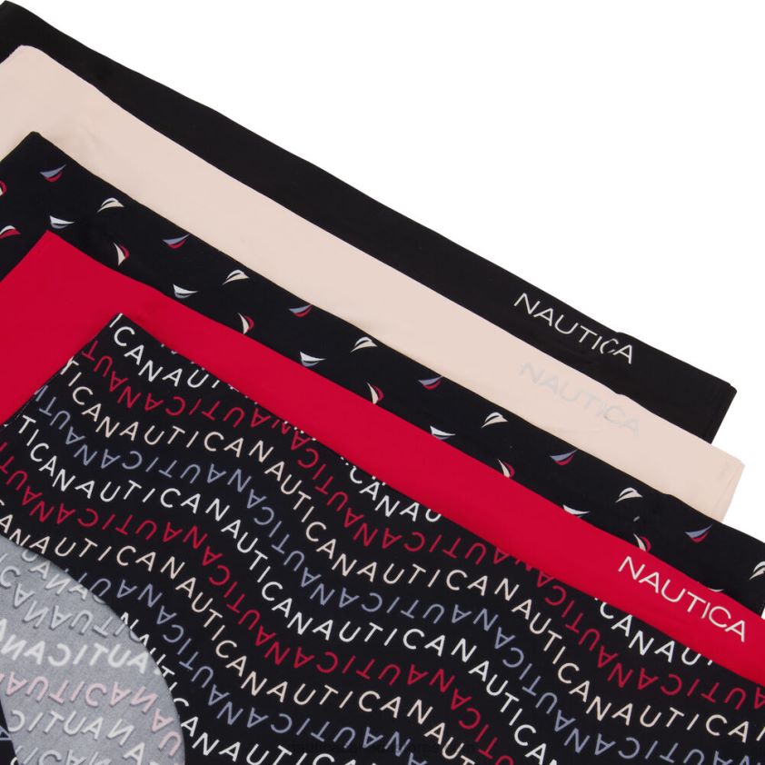 Laser-Cut Hipster Briefs 5-Pack Nautica Women Black R260HV1032