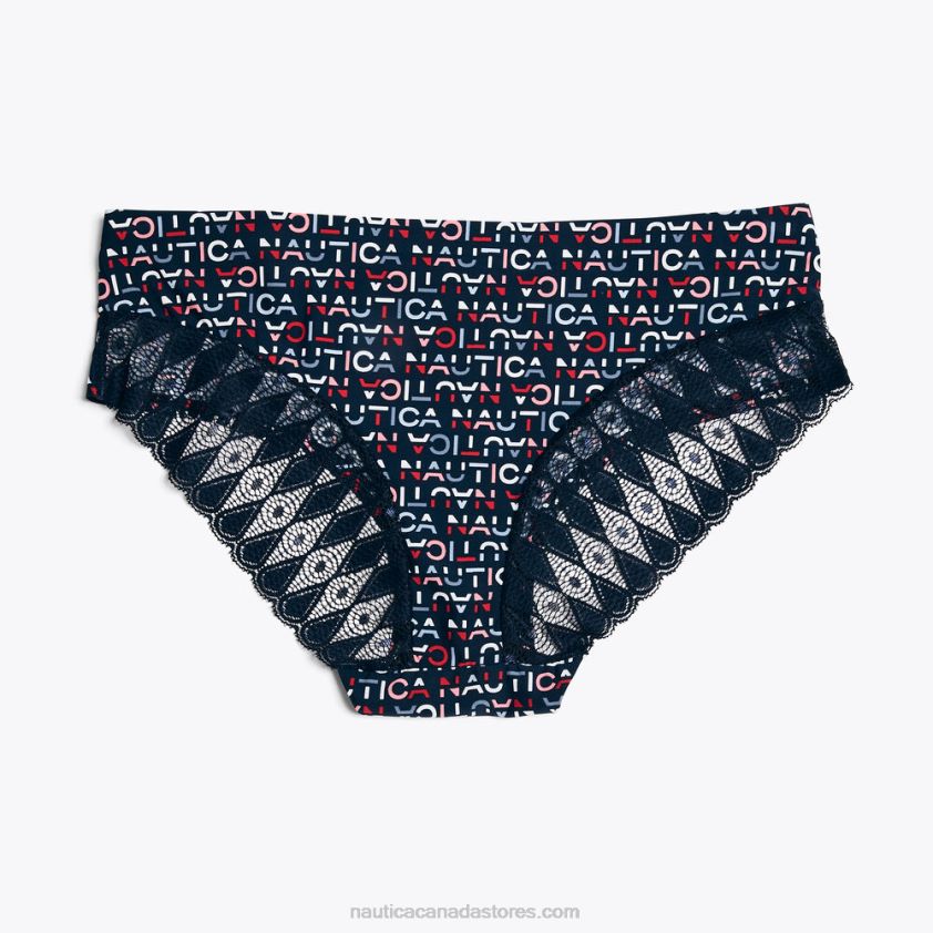 Laser-Cut Hipster Briefs 5-Pack Nautica Women Workshirt Blue R260HV784