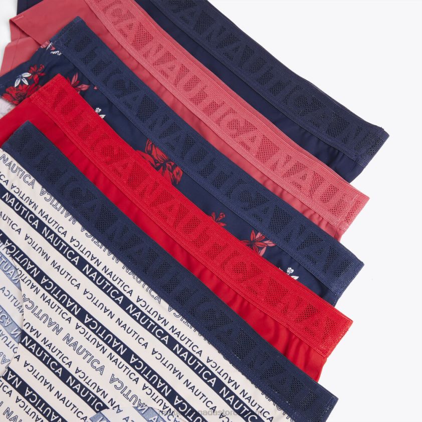 Laser-Cut Nylon Brief 5-Pack Nautica Women Workshirt Blue R260HV1007