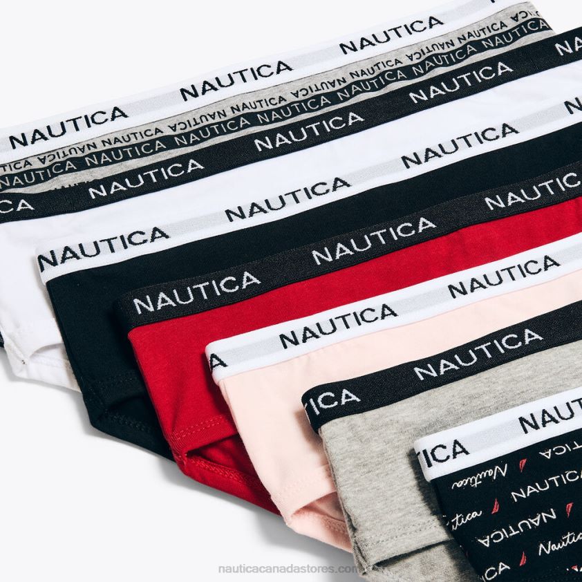 Logo Hipster Boyshorts 7-Pack Nautica Women Black R260HV814
