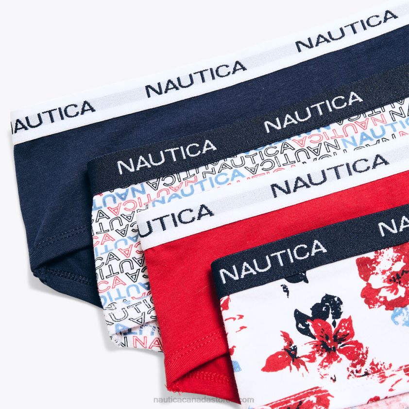 Logo Hipster Briefs 5-Pack Nautica Women Antique White Wash R260HV794