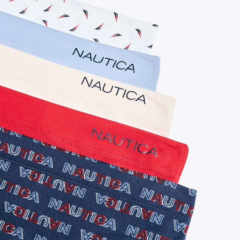 Logo Printed Hipster Briefs 5-Pack Nautica Women Workshirt Blue R260HV800