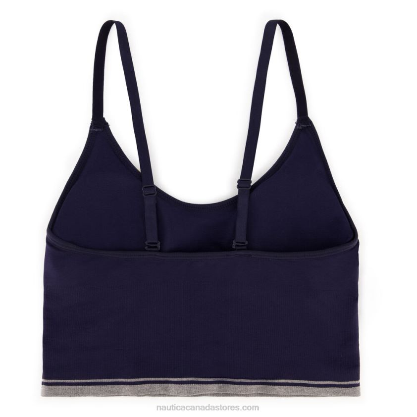 Seamless Jacquard Stripe And Logo Brami 3-Pack Nautica Women Workshirt Blue R260HV828