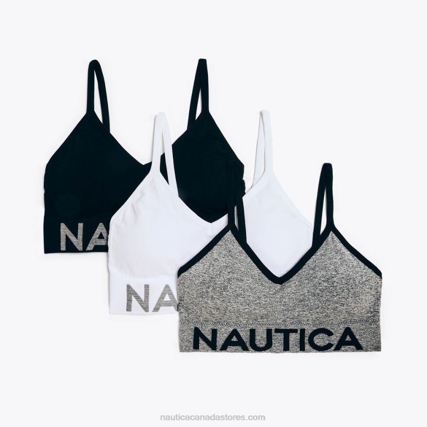 Seamless Logo Band Bralette 3-Pack Nautica Women Pale Blue R260HV798