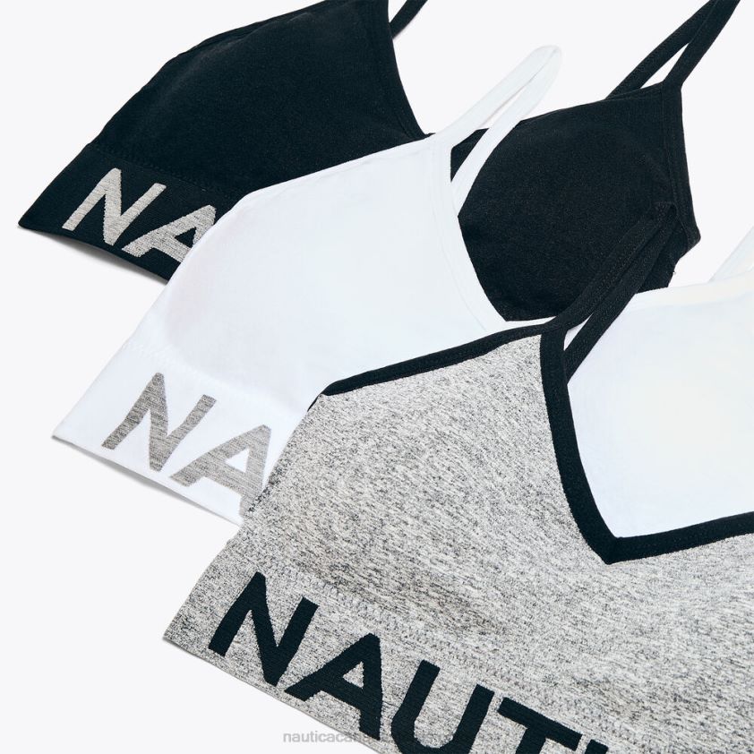 Seamless Logo Band Bralette 3-Pack Nautica Women Pale Blue R260HV798