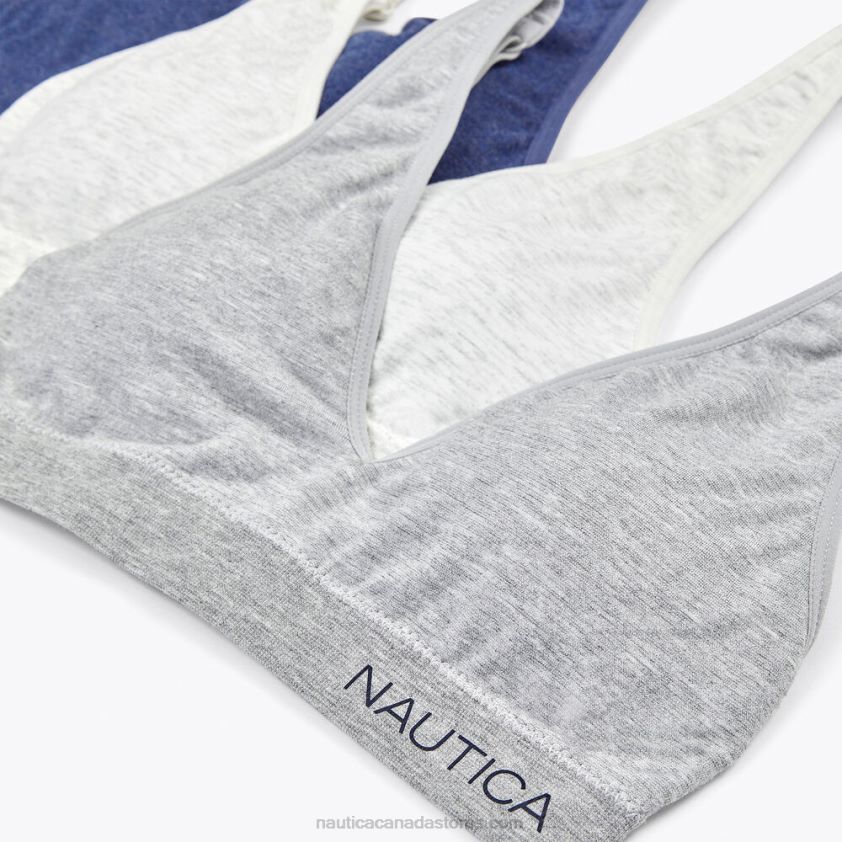 Seamless Logo Bra 3-Pack Nautica Women Angel Blue R260HV1004