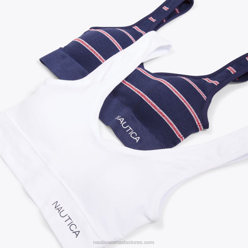 Seamless Logo Bras 2-Pack Nautica Women Workshirt Blue R260HV860