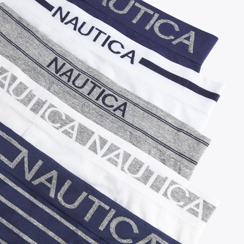 Seamless Logo Brief 5-Pack Nautica Women Antique White Wash R260HV1040