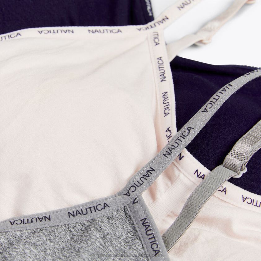 Seamless Logo Trim Bralette 3-Pack Nautica Women Workshirt Blue R260HV833