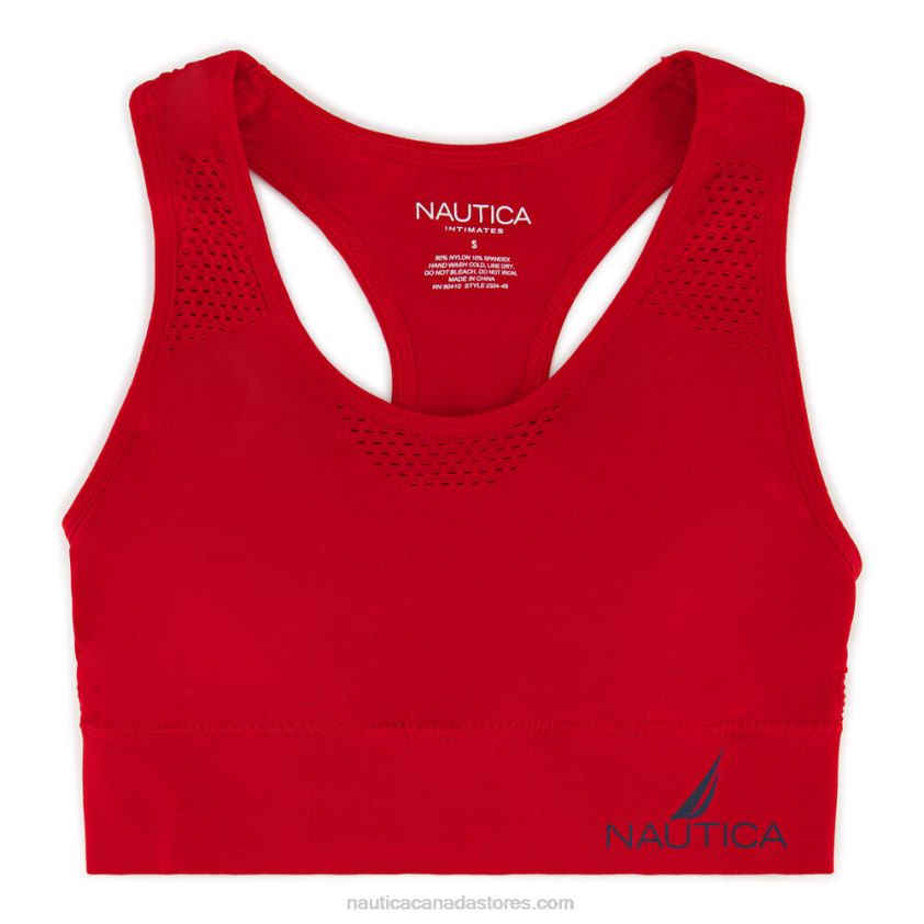 Seamless Mesh Jacquard Racerback Bra 3-Pack Nautica Women Pale Blue R260HV778