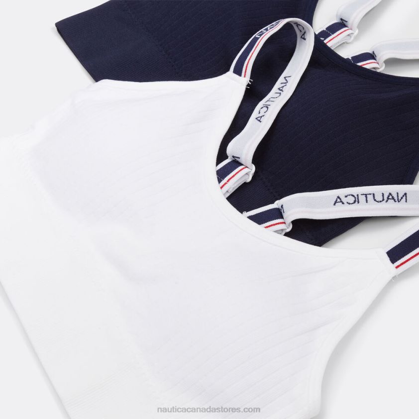 Seamless Racerback Bras 2-Pack Nautica Women Workshirt Blue R260HV830