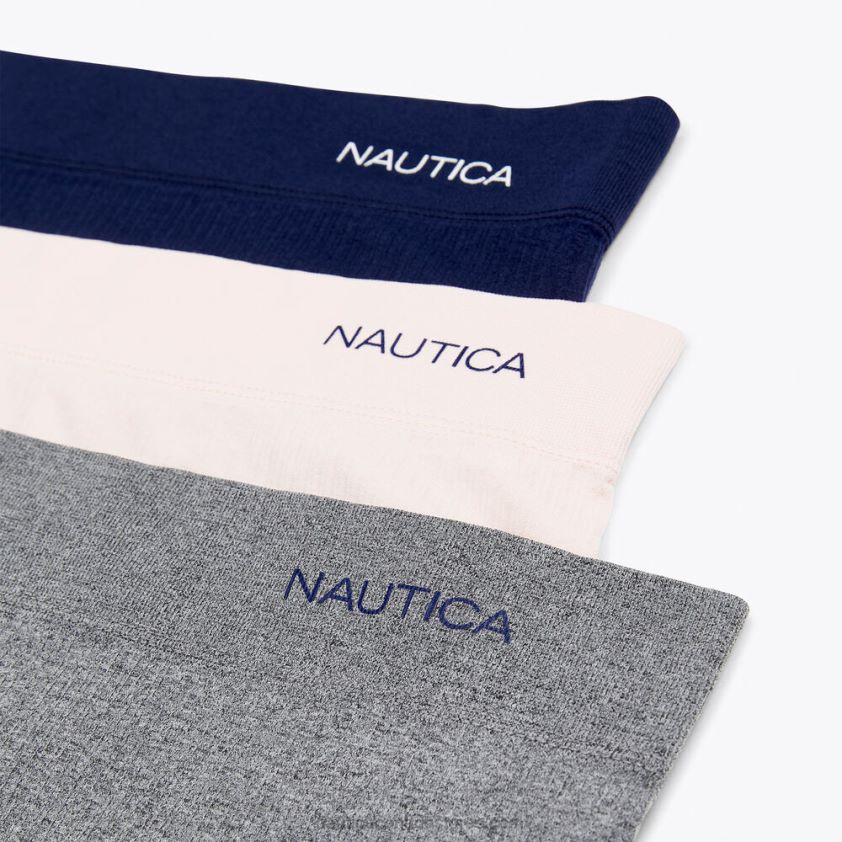 Seamless Ribbed Logo Hipster Brief 3-Pack Nautica Women Workshirt Blue R260HV1027