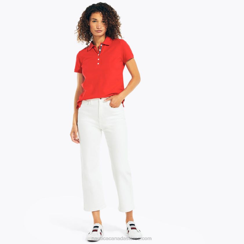 Jeans Co. High-Rise Wide Leg Crop Denim Nautica Women Sail White R260HV1009