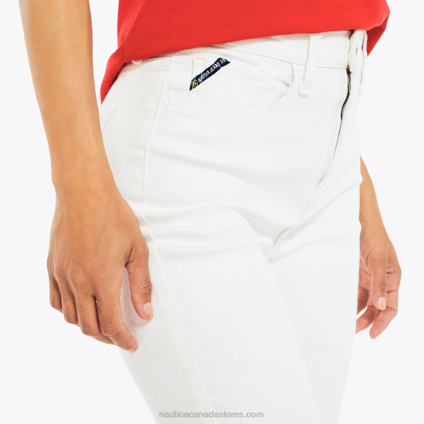 Jeans Co. High-Rise Wide Leg Crop Denim Nautica Women Sail White R260HV1009
