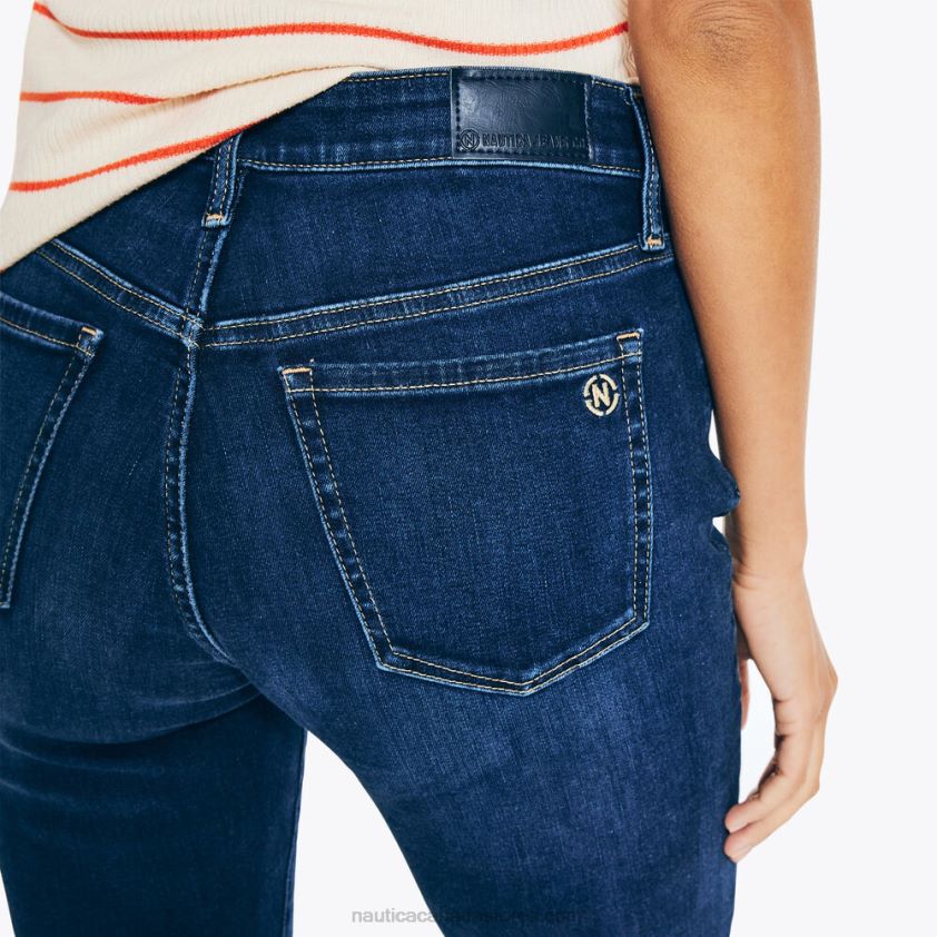 Jeans Co. True Flex Mid-Rise Skinny Denim Nautica Women Sapphire/Pitch Yellow R260HV1049