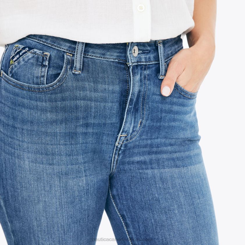 Sustainably Crafted True Flex High-Rise Curvy Fit Skinny Denim Nautica Women Blue Indigo Heather R260HV774