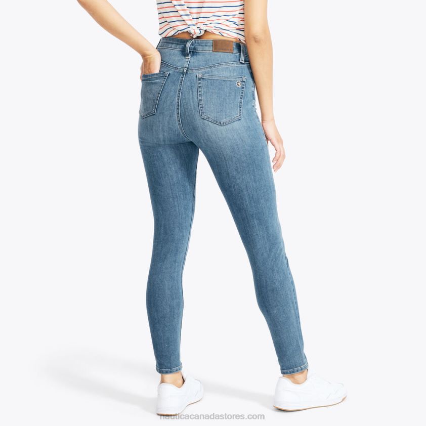 Sustainably Crafted True Flex High-Rise Skinny Denim Nautica Women Blue Indigo Heather R260HV1048