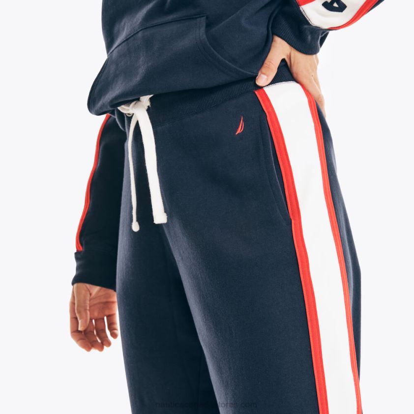 Colorblock Stretch-Fleece Jogger Nautica Women Stellar Blue Heather R260HV748