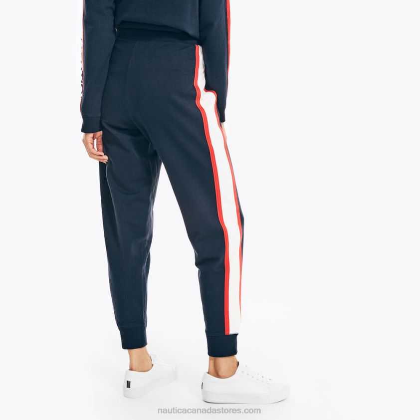 Colorblock Stretch-Fleece Jogger Nautica Women Stellar Blue Heather R260HV748