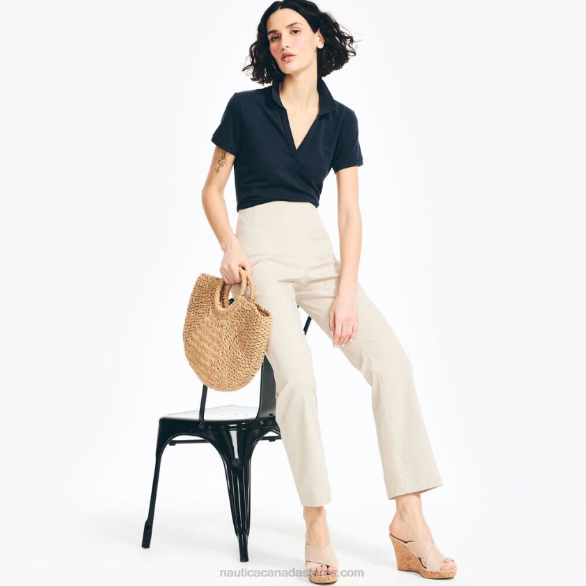 Slim Fit Pull-On Trouser Nautica Women Oyster Brown R260HV770