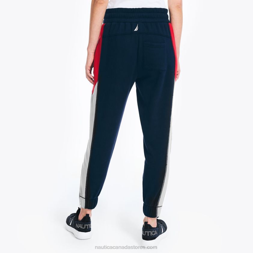 Sustainably Crafted Colorblock Jogger Nautica Women Stellar Blue Heather R260HV771