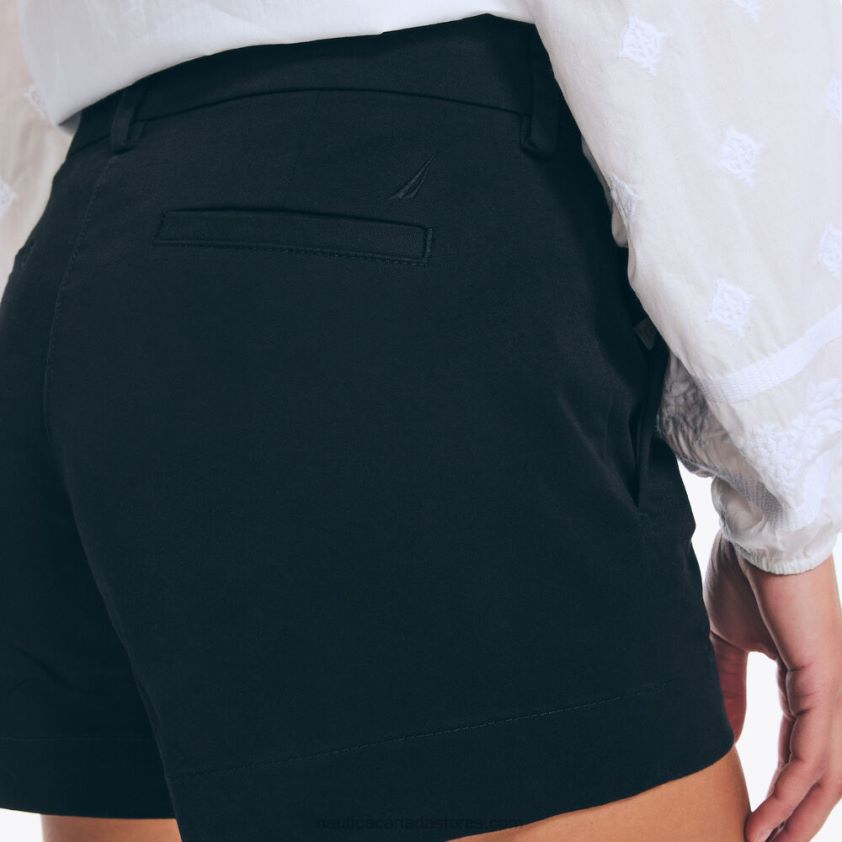 4\" Stretch-Twill Short Nautica Women True Black R260HV733