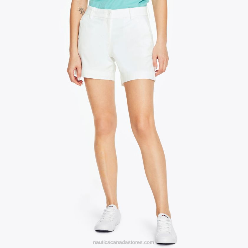 6" Stretch-Twill Short Nautica Women Bright White R260HV745