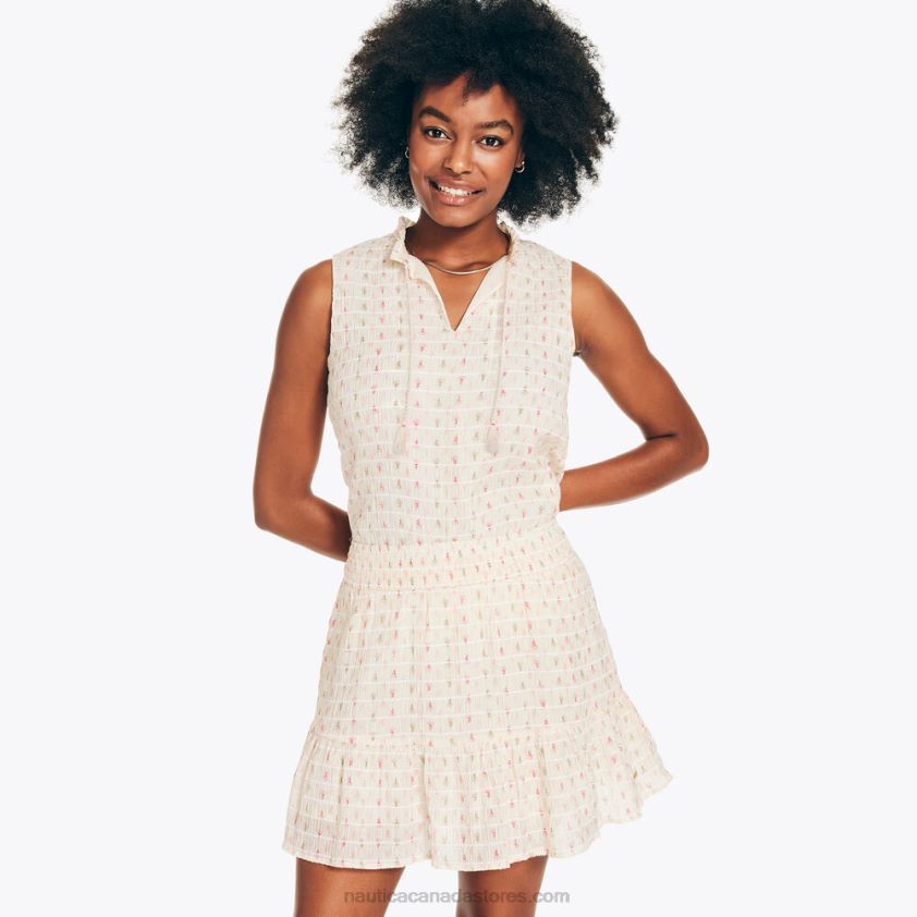 Printed Tiered Skirt Nautica Women Almond R260HV989