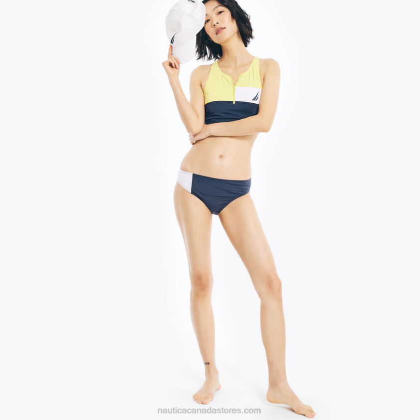 Colorblock Hipster Swim Brief Nautica Women Blazing Yellow R260HV1014