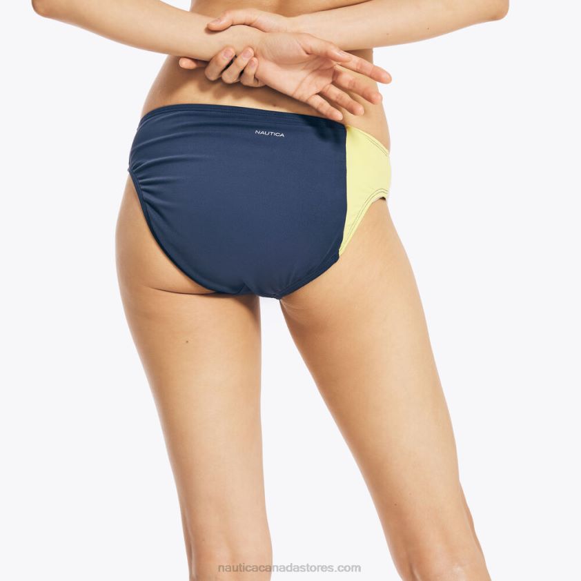 Colorblock Hipster Swim Brief Nautica Women Blazing Yellow R260HV1014