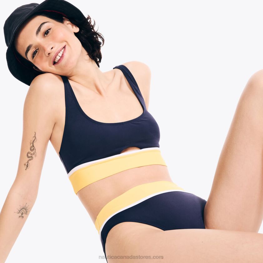 Colorblock Swim Top Nautica Women Buoy Yellow R260HV874