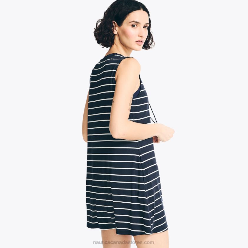Striped Cover-Up Dress Nautica Women Stellar Blue Heather R260HV839