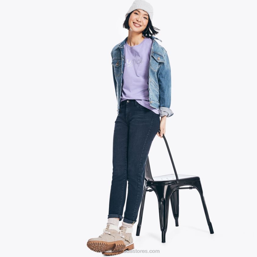 Sustainably Crafted Foil J-Class Graphic T-Shirt Nautica Women Ocean Violet R260HV1010