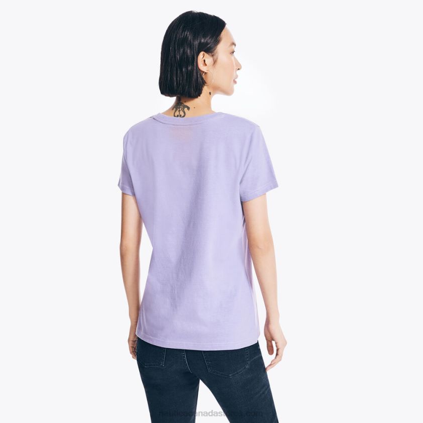 Sustainably Crafted Foil J-Class Graphic T-Shirt Nautica Women Ocean Violet R260HV1010