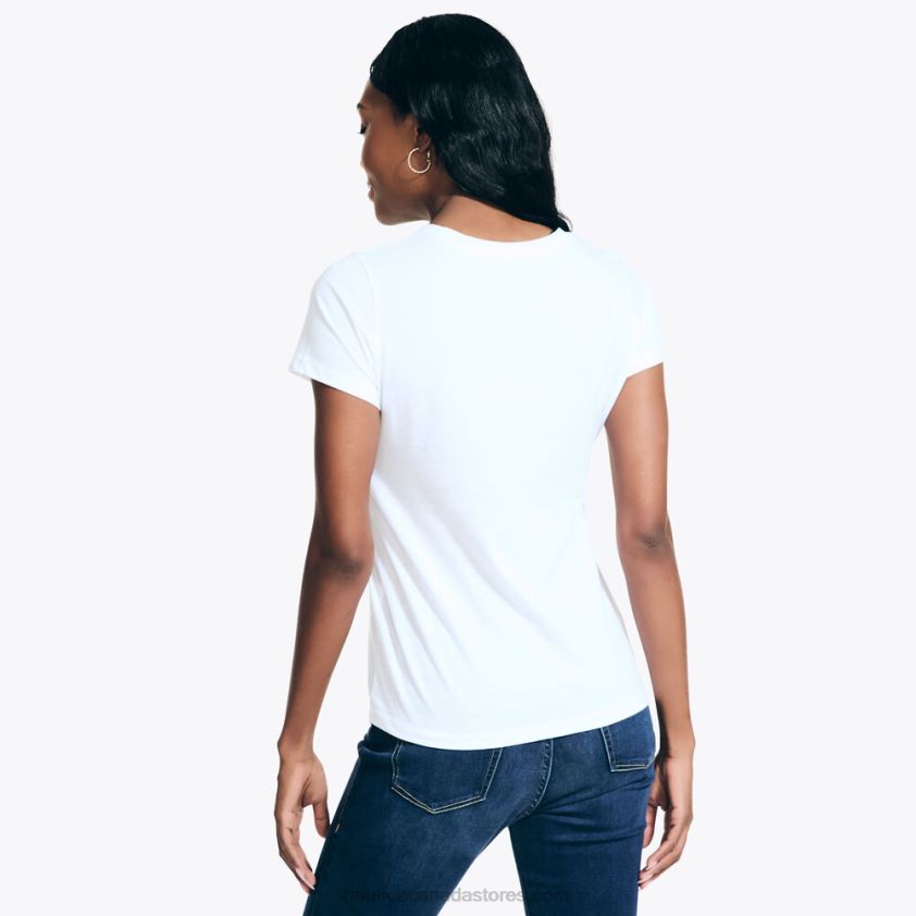 Sustainably Crafted Pride Logo T-Shirt Nautica Women Bright White R260HV128