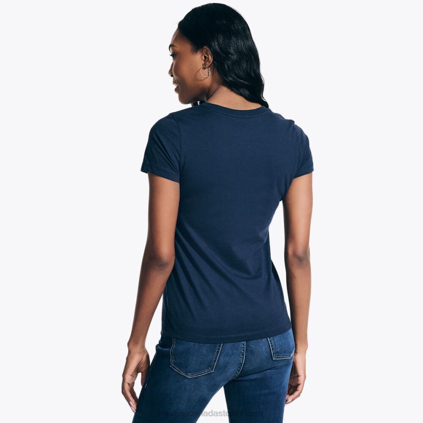 Sustainably Crafted Pride Logo T-Shirt Nautica Women Stellar Blue Heather R260HV966