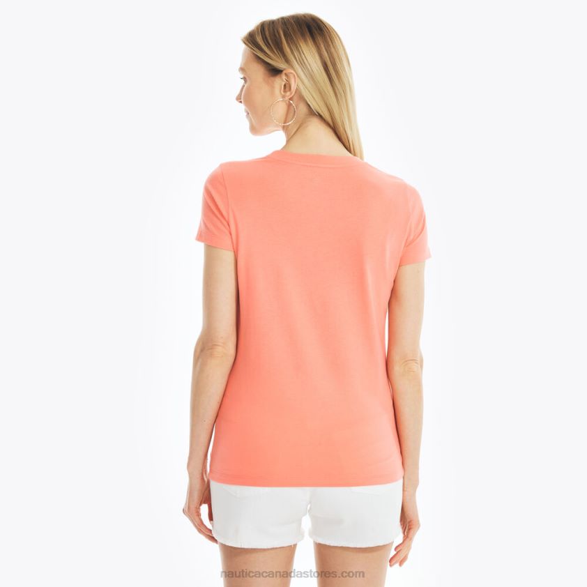 Sustainably Crafted Sailboat Graphic T-Shirt Nautica Women Sugar Coral R260HV946
