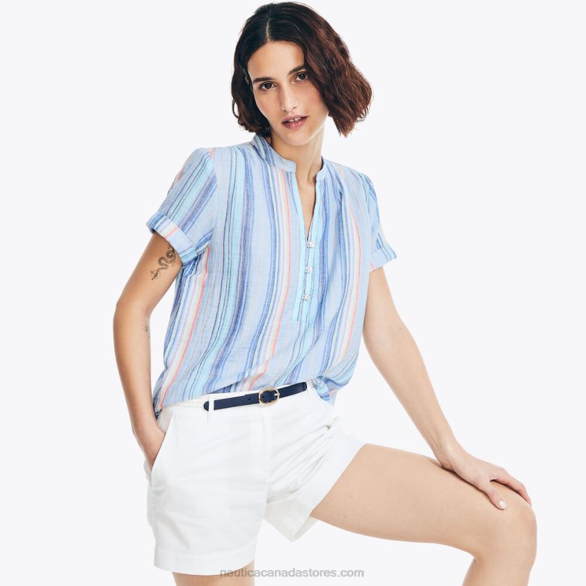 Striped Pullover Shirt Nautica Women Aquabreeze R260HV894